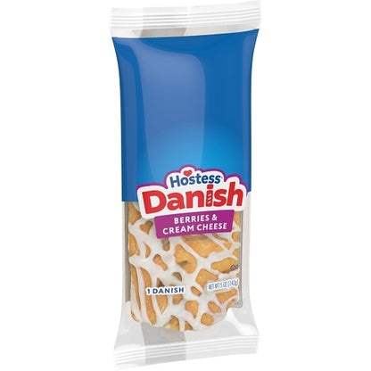Hostess BERRIES & CREAM CHEESE DANISH, 6 x 6 x 5 oz Case - DOT product image 5