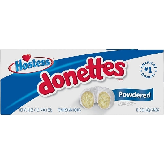 Hostess Single Serve Frozen Powdered Sugar Mini Donettes, 6 x 10 x 3 oz Case - DOT product image 6