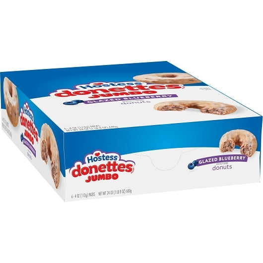 Hostess Glazed Blueberry Donuts, 6 x 6 x 4 ct Case - DOT product image 6