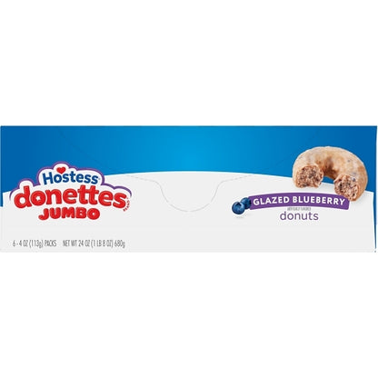 Hostess Glazed Blueberry Donuts, 6 x 6 x 4 ct Case - DOT product image 4