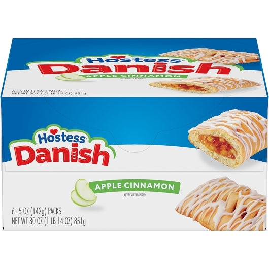 Hostess APPLE CINNAMON DANISH, 6 x 6 x 5 oz Case - DOT product image 2