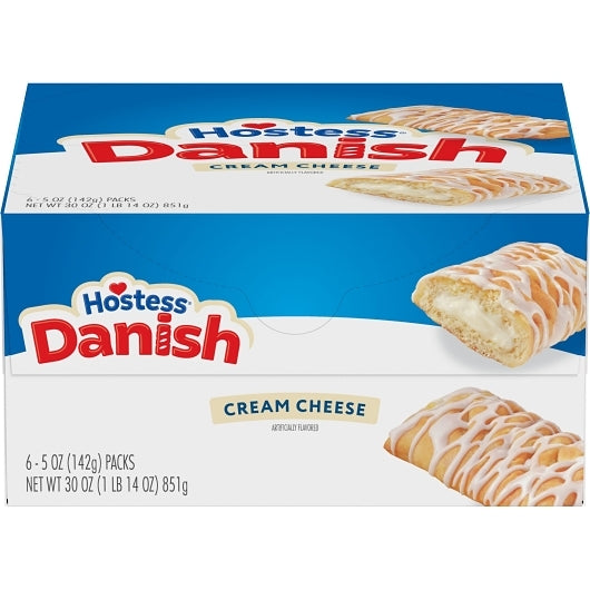 Hostess CREAM CHEESE DANISH, 6 x 6 x 5 oz Case - DOT product image 2