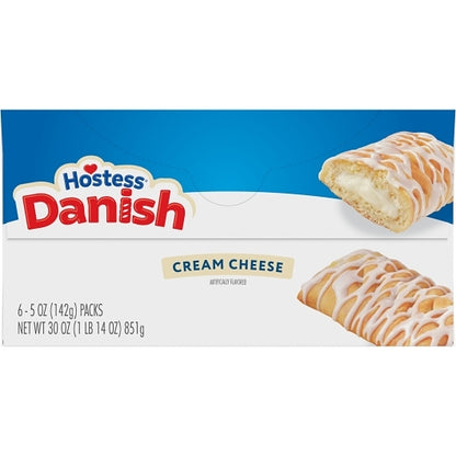 Hostess CREAM CHEESE DANISH, 6 x 6 x 5 oz Case - DOT product image 4
