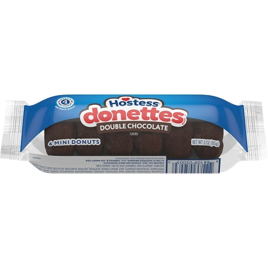Hostess Mini Double Chocolate Donettes, 6 x 10 x 3 oz Case - DOT product image 3