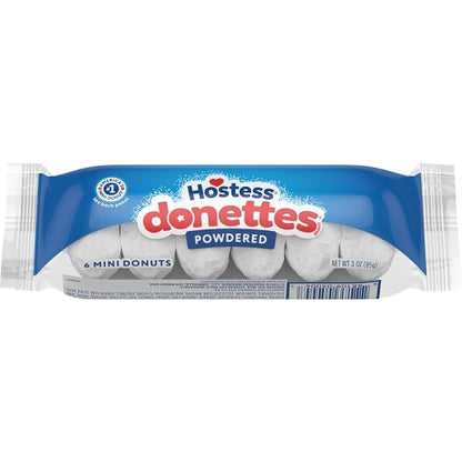 Hostess Single Serve Frozen Powdered Sugar Mini Donettes, 6 x 10 x 3 oz Case - DOT product image 2