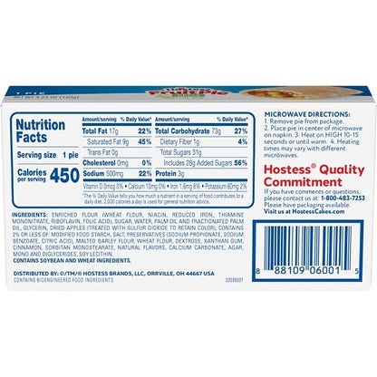 Hostess Single Serve Frozen Apple Pie, 6 x 8 x 4.25 oz Case - DOT product image 8