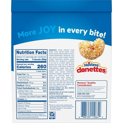 Hostess Crunch Donettes, 6 x 9.5 oz Case - DOT product image 4
