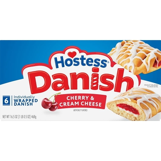 Hostess Cherry Cheese Bear Claw Multipack, 6 x 16.5 oz Case - Frozen Fruit - image 2