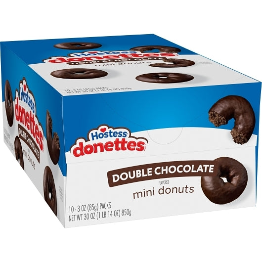 Hostess Mini Double Chocolate Donettes, 6 x 10 x 3 oz Case - DOT product image 6