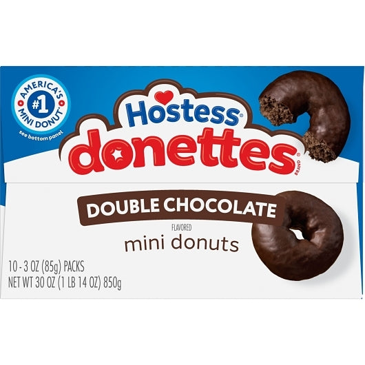 Hostess Mini Double Chocolate Donettes, 6 x 10 x 3 oz Case - DOT product image 4