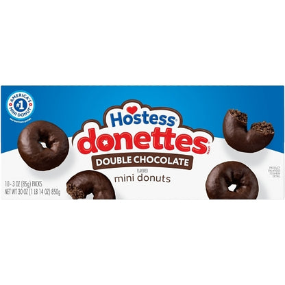 Hostess Mini Double Chocolate Donettes, 6 x 10 x 3 oz Case - DOT product image 8