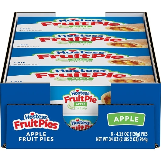 Hostess Single Serve Frozen Apple Pie, 6 x 8 x 4.25 oz Case - Bakery & Desserts