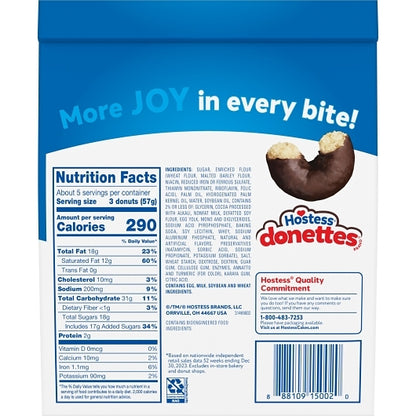 Hostess Frozen Chocolate Donettes, 6 x 10.75 oz Case - DOT product image 8