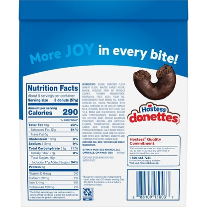 Hostess Frozen Double Chocolate Donettes, 6 x 10.75 oz Case - DOT product image 8