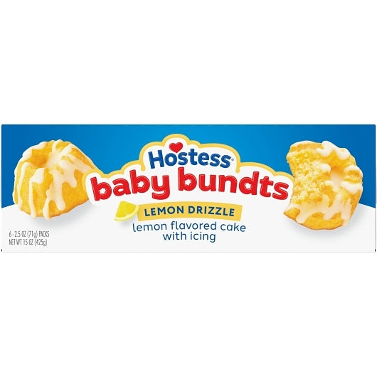 Hostess Single Serve Frozen Lemon Drizzle Baby Bundt Cakes, 6 x 6 x 2.5 oz Case - DOT product image 7