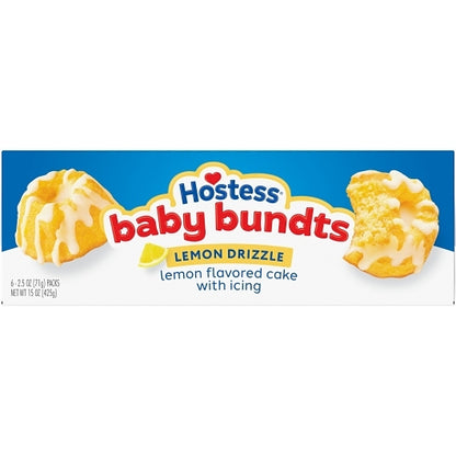 Hostess Single Serve Frozen Lemon Drizzle Baby Bundt Cakes, 6 x 6 x 2.5 oz Case - DOT product image 7