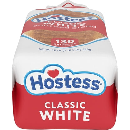Hostess White Bread Case Fresh, 4 x 18 oz Case - Breads, Rolls & Buns