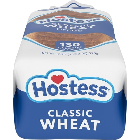 Hostess Wheat Bread Fresh Case, 4 x 18 oz Case - Breads, Rolls & Buns