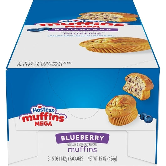 Hostess Blueberry Jumbo Muffin Single-Serve Frozen Case, 12 x 3 x 5 oz Case - Bakery & Desserts - image 2