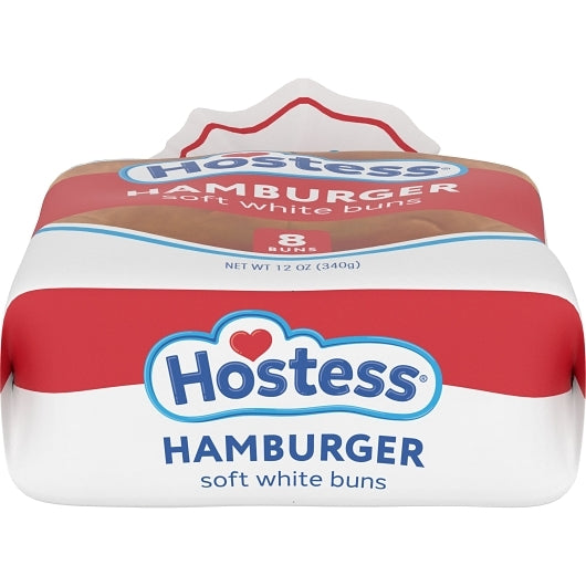 Hostess Hamburger Buns, Fresh Case, 4 x 12 oz Case - Breads, Rolls & Buns