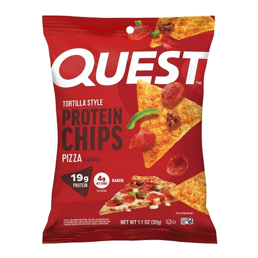 Quest Nutrition Protein Pizza Tortilla Style Chips, 8 x 1.1 oz Case - Prepared Foods - image 2