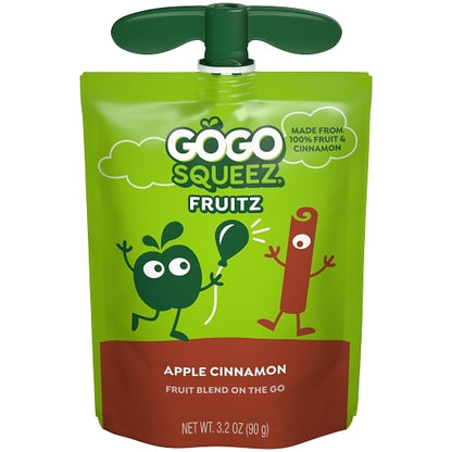 Gogo Squeez Cinnamon Applesauce Tray Pack, 1 x 18 ct Case - DOT product image 5