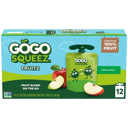 Gogo Squeez Applesauce, 6 x 12 each Case - Dried Fruit & Fruit Snacks