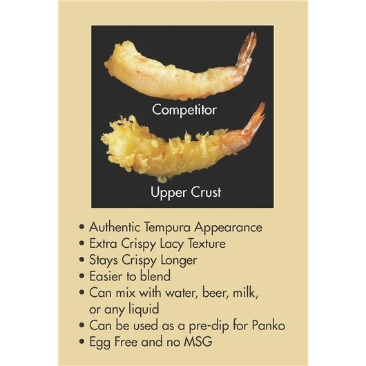 Upper Crust Enterprises BATTER GOURMET TEMPURA, 1 x 30 lb Case - Alternate product angle or state