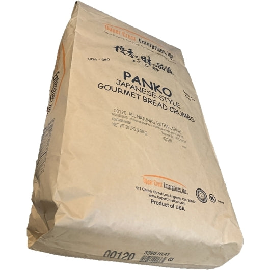 Upper Crust Enterprises All Natural Extra Large Grind Panko Bread Crumbs, 1 x 20 lb Case - Pantry Ingredients