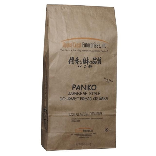 Upper Crust All Natural Extra Large Grind Panko Bread Crumbs, 1 x 20 lb Case - Alternate product angle or state