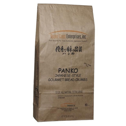Upper Crust All Natural Extra Large Grind Panko Bread Crumbs, 1 x 20 lb Case - Alternate product angle or state