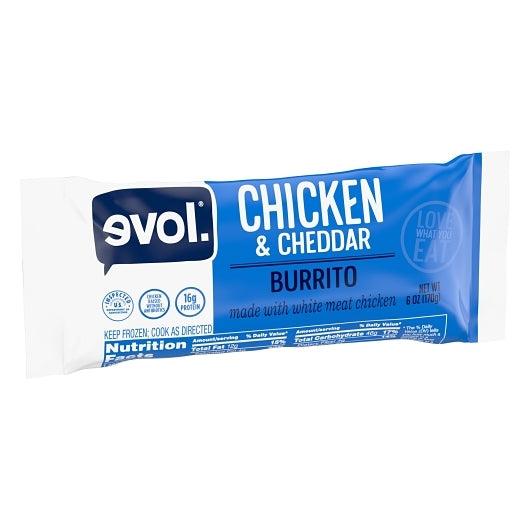 Evol Chicken, Bean and Rice Burrito, 12 x 6 oz Case - DOT product image 2