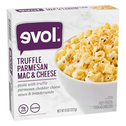 Evol Truffle Parmesan Mac and Cheese Entree, 8 x 8 oz Case - DOT product image 2
