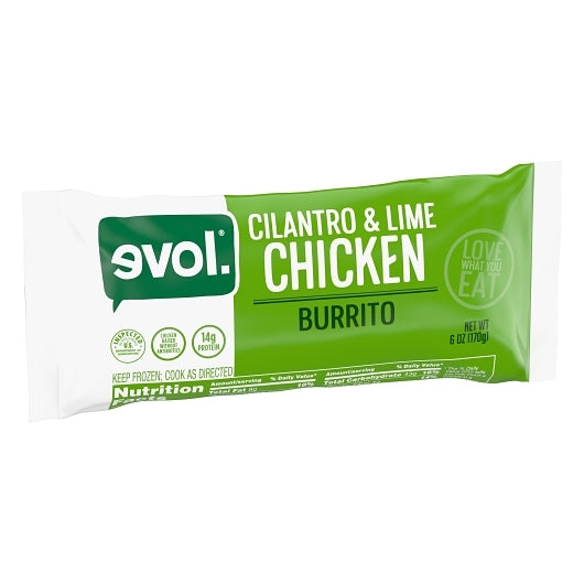 Evol Cilantro Lime Chicken Burrito, 12 x 6 oz Case - DOT product image 3