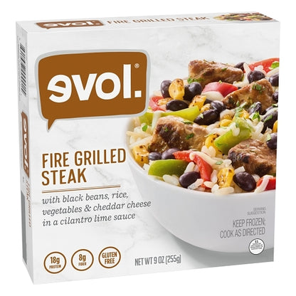 Evol Gluten Free Fire Grille Steak Entree, 8 x 9 oz Case - DOT product image 2
