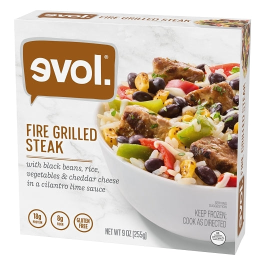 Evol Gluten Free Fire Grille Steak Entree, 8 x 9 oz Case - DOT product image 3