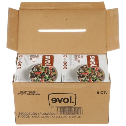 Evol Gluten Free Fire Grille Steak Entree, 8 x 9 oz Case - DOT product image 7