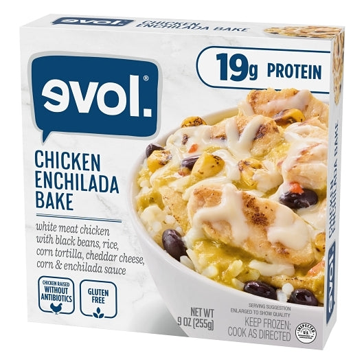 Evol Chicken Enchilada Bake Entree, 8 x 9 oz Case - DOT product image 3