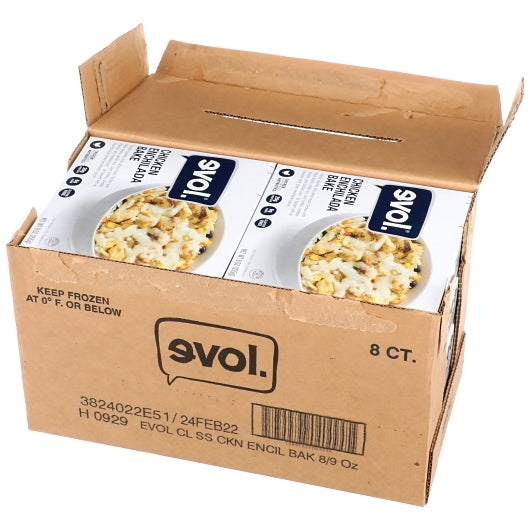 Evol Chicken Enchilada Bake Entree, 8 x 9 oz Case - DOT product image 6