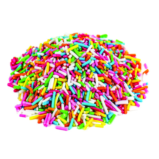 American Sprinkle Sprinkles 8 Colors, 4 x 6 lb Case - Alternate product angle or state