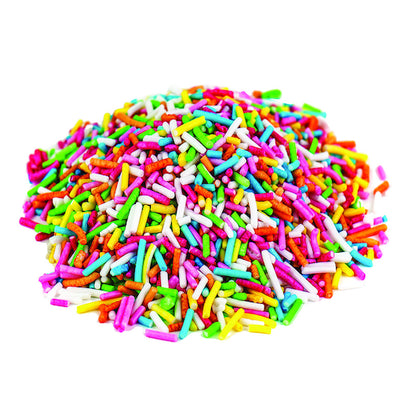 American Sprinkle Sprinkles 8 Colors, 4 x 6 lb Case - Alternate product angle or state