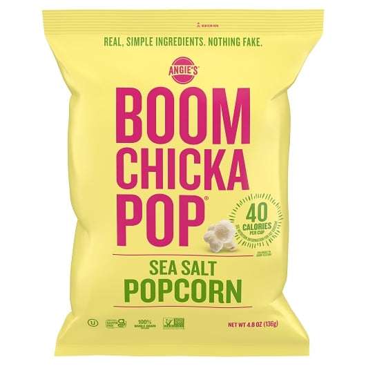 Boomchickapop Sea Salt Artisan Treats Sea Salt Popcorn, 12 x 4.8 oz Case - DOT product image 2