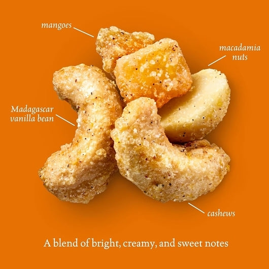 Sahale Tangerine Vanilla Cashew Macadamia, 6 x 4 oz Case - Alternate product angle or state