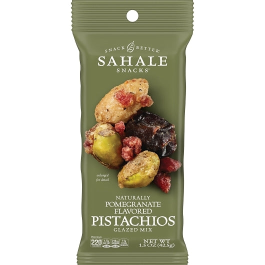 Sahale Pistachios Pomegranate, 18 x 1.5 oz Case - Nuts & Seeds