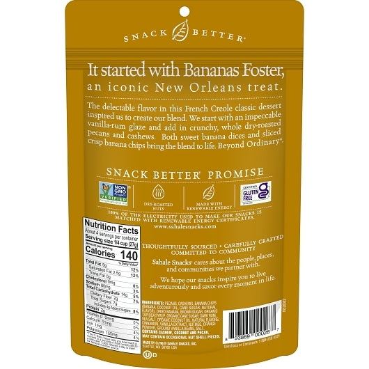 Sahale PECANS BANANA RUMAMI GLAZED MIX, 6 x 4 oz Case - DOT product image 2