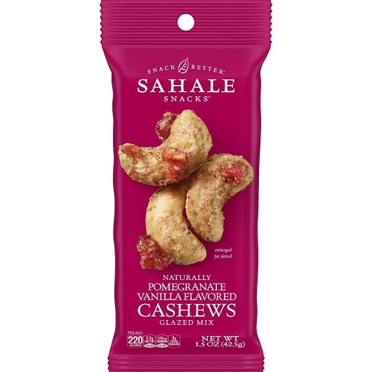 Sahale Snacks Cashew Pomegranate, 12 x 9 x 1.5 oz Case - Nuts & Seeds