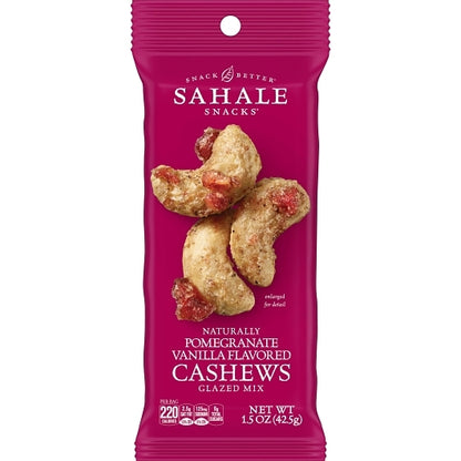 Sahale CASHEW VANILLA POMEGRANATE, 18 x 1.5 oz Case - DOT product image 2