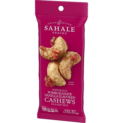 Sahale CASHEW VANILLA POMEGRANATE, 18 x 1.5 oz Case - DOT product image 6