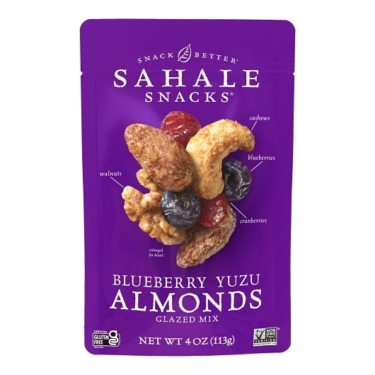 Sahale Snacks Glazed Blueberry Yuzu Almond Mix, 6 x 4 oz Case - Nuts & Seeds