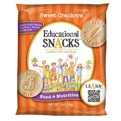 Dick & Jane Food & Nutrition Vanilla Flavored Whole Grain Sweet Snack Crackers, 120 x 1 oz Case - Crackers & Grahams